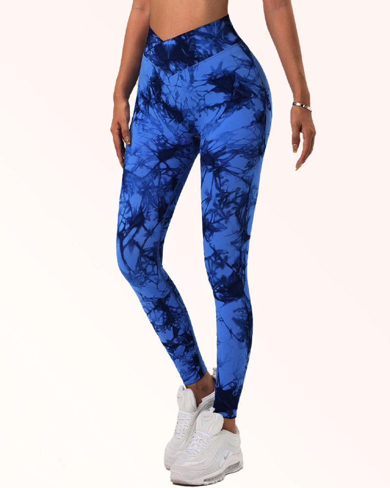 Seamless Tie Dye High Waist Yoga pants