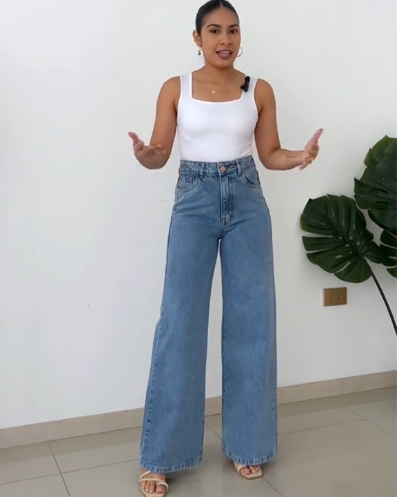 Classic light blue jeans