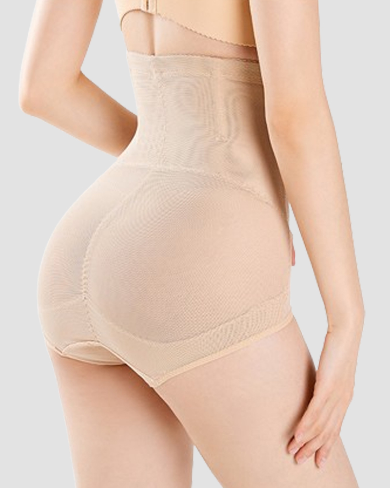 Postpartum translucent mesh tummy control pants