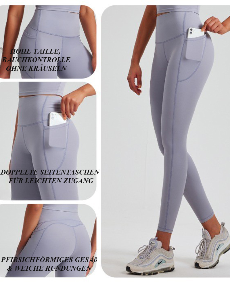 Butt Lifting Fitness Yoga Pants with Side Pockets