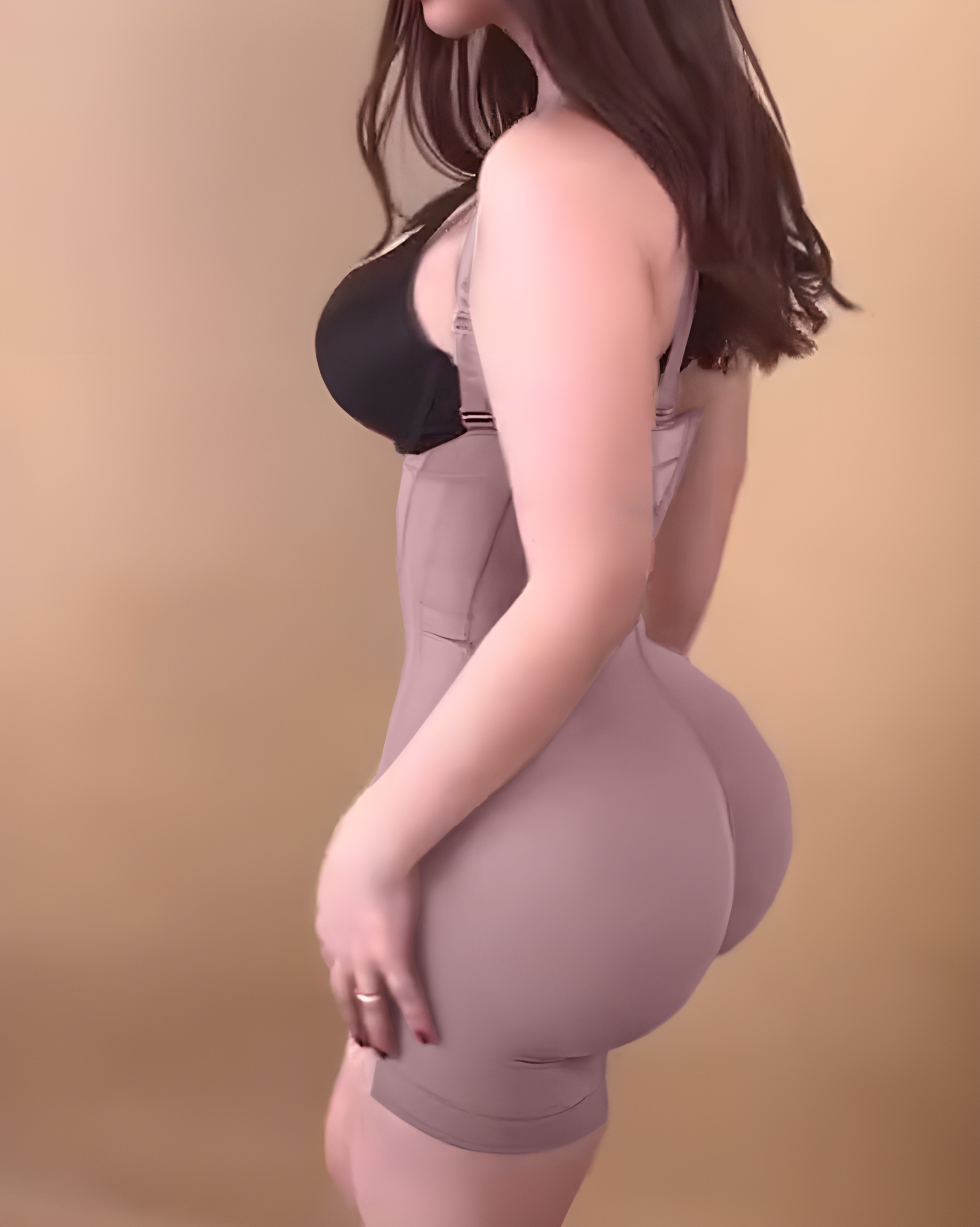 Sheer Mesh Open Bust Tummy Control Shapewear