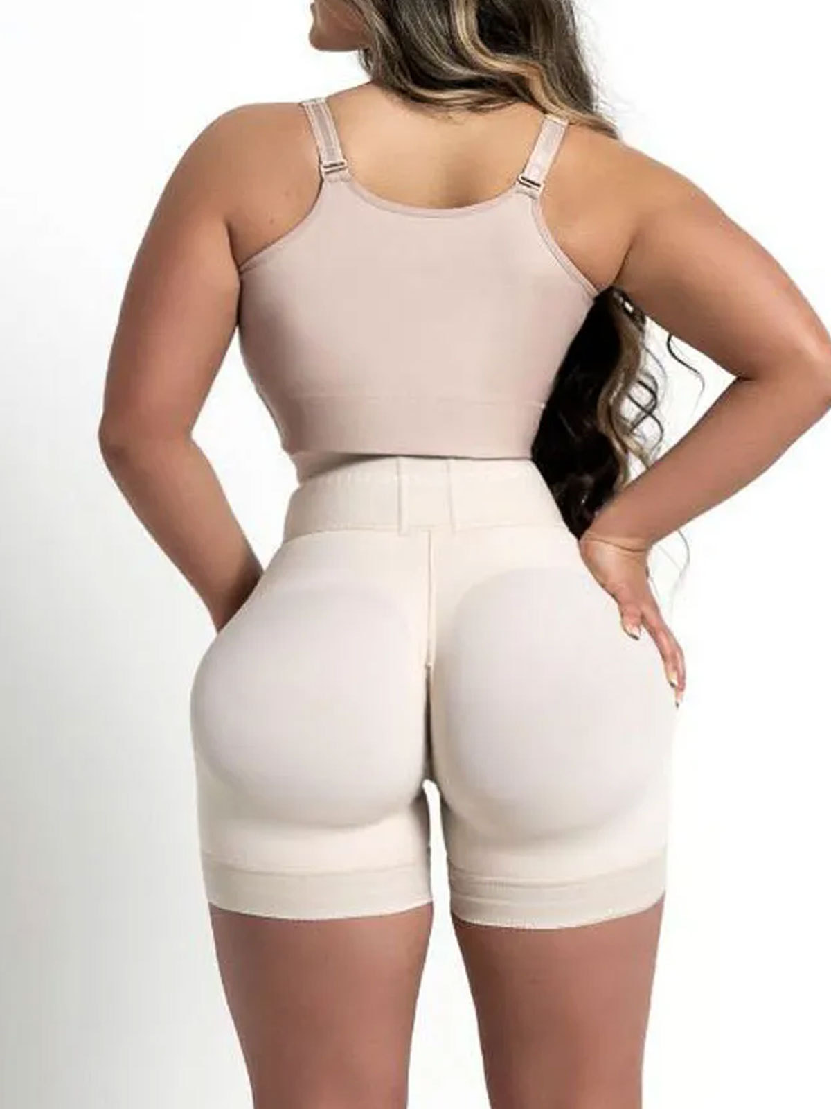 Front Hooks Double Compression BBL Shorts Ref10065