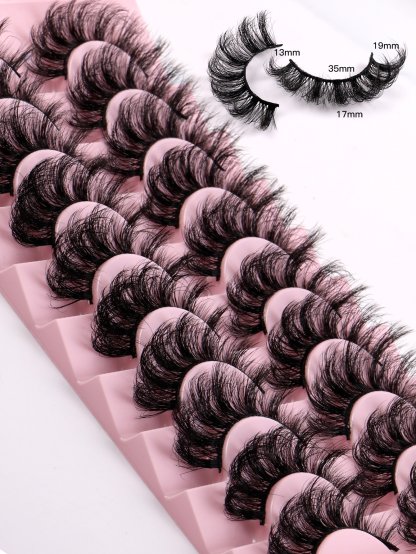 Natural Wispy Fluffy Fake Eyelashes