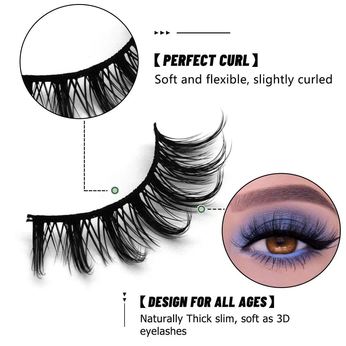 Naturally Thick Slim Soft As 3d Eyelashes