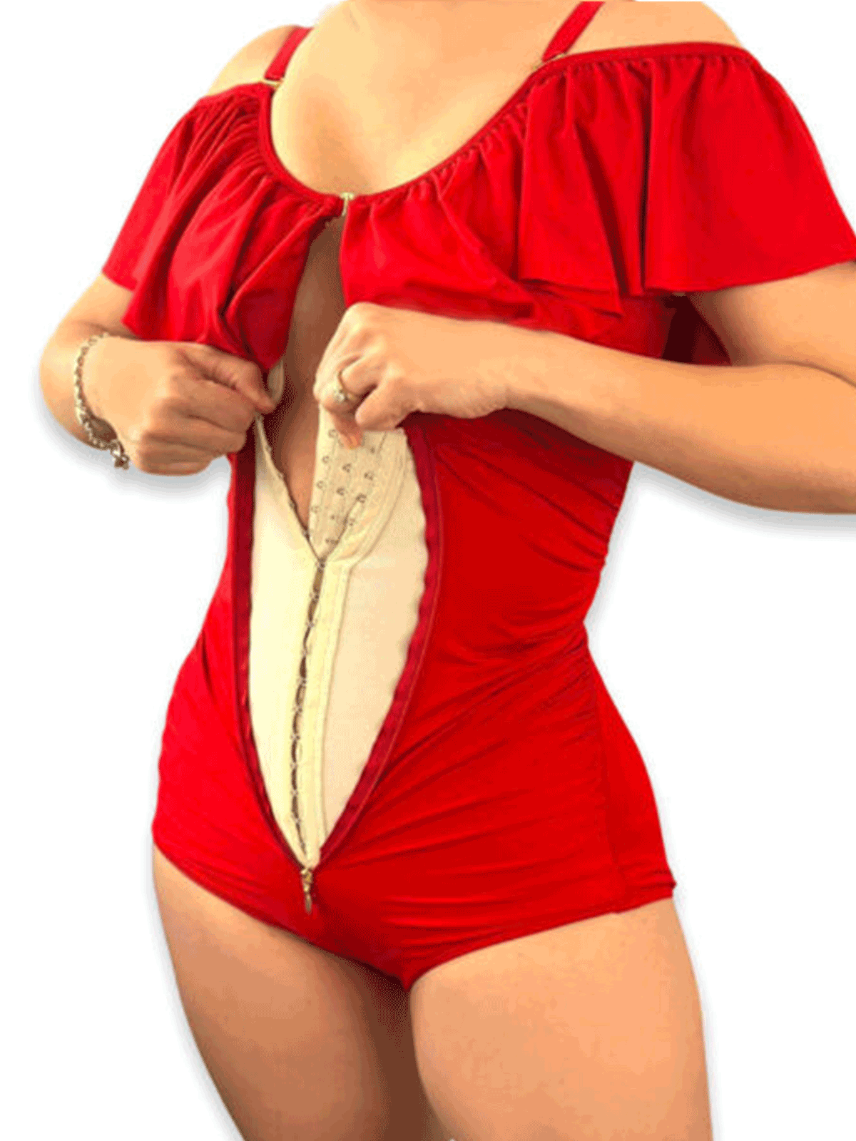 Tummy Control Swimsuits & Slimming Bathing Thongs Bodysuits Shapewear