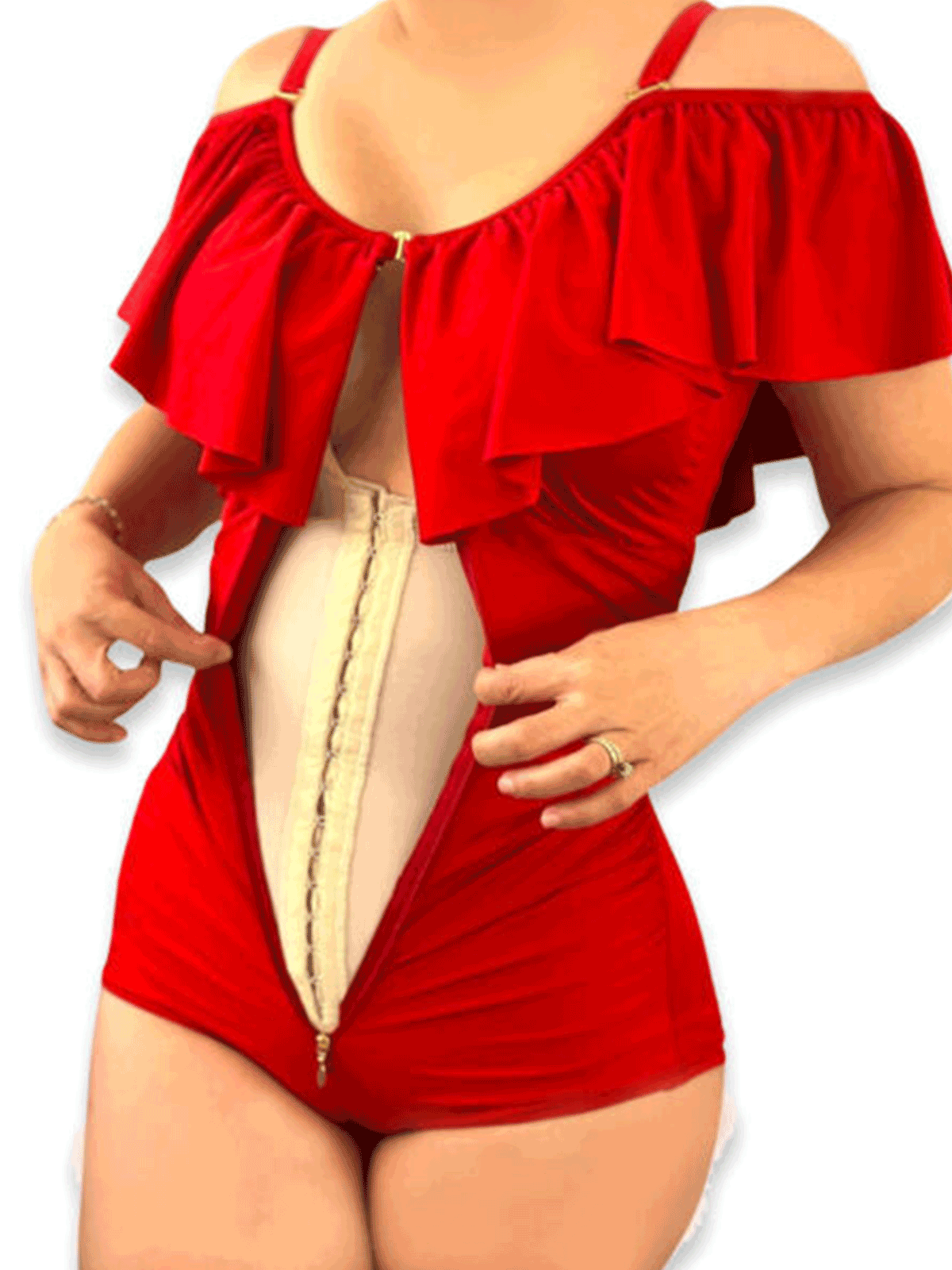 Tummy Control Swimsuits & Slimming Bathing Thongs Bodysuits Shapewear