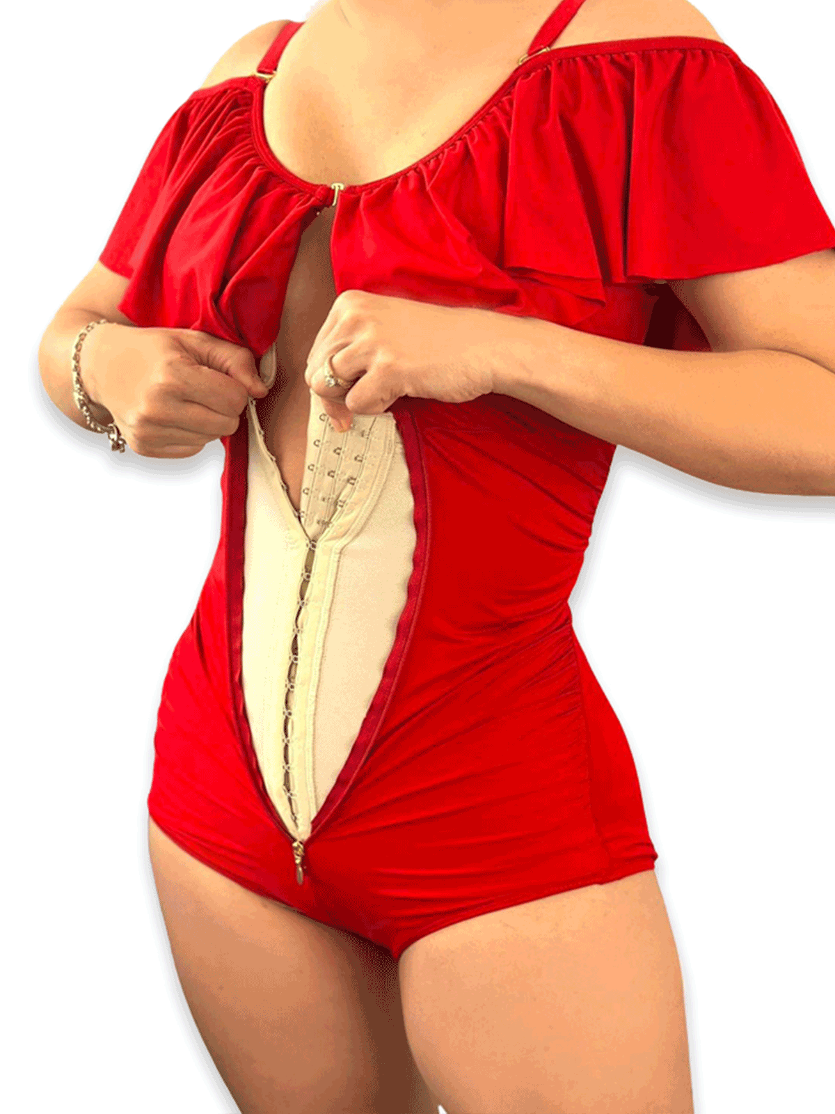 Tummy Control Swimsuits & Slimming Bathing Thongs Bodysuits Shapewear-ChicCurve