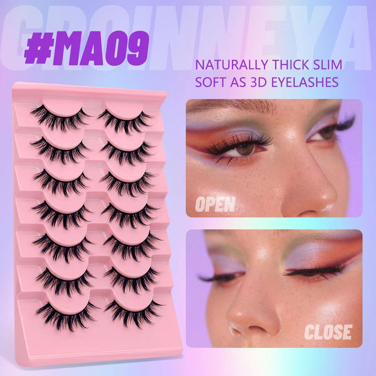 Naturally Thick Slim Soft As 3d Eyelashes