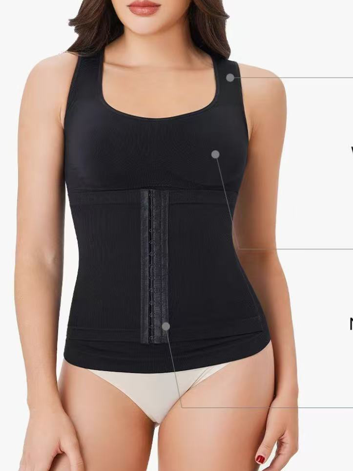 Built-In Bra Bodycon Tummy Support Camisole