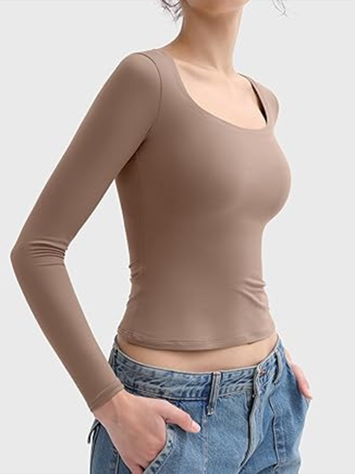 Tight Fitting Double Layered Crop Top