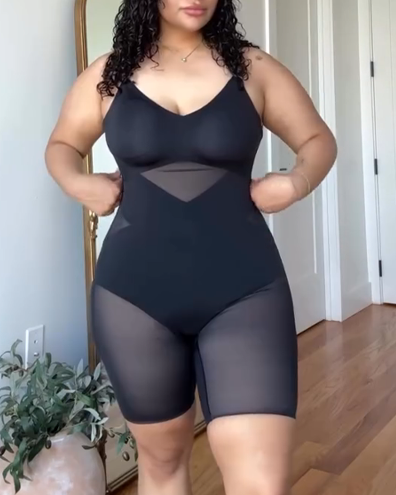 Abdomen Slim Fit Boxer Briefs Bodysuit (Pre-Sale)