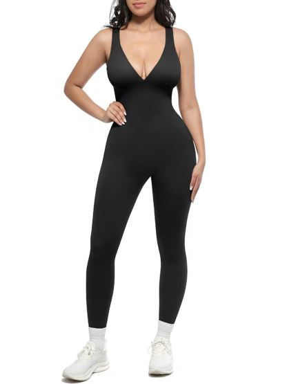 Deep V Breathable Chest Support High Waist Tummy Control Body Shaper