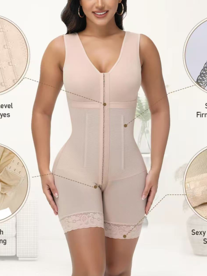 Women's Tummy Control Fajas Compression Butt Lifting Body Shaper