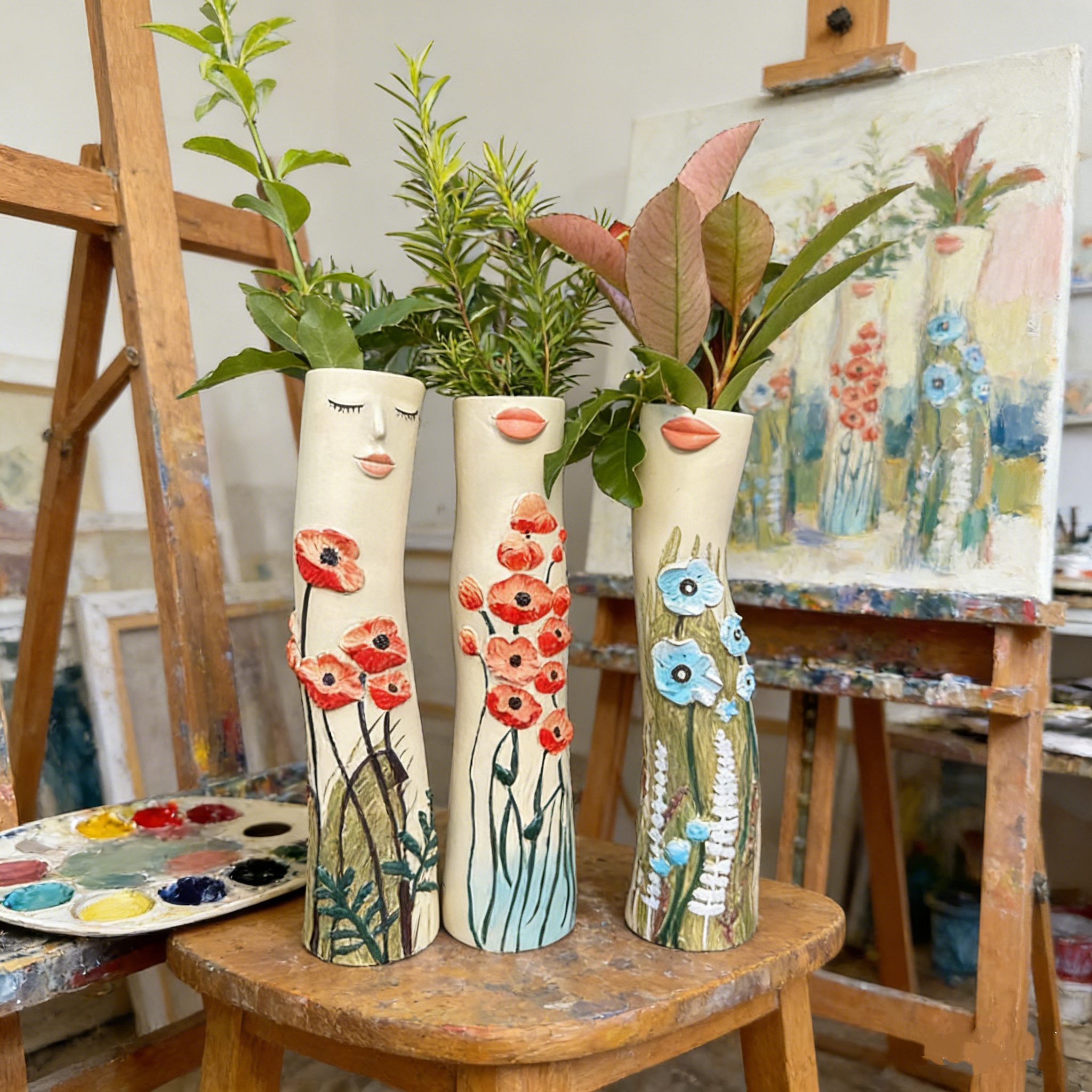 💖🌼Spring Ladies Floral Vase