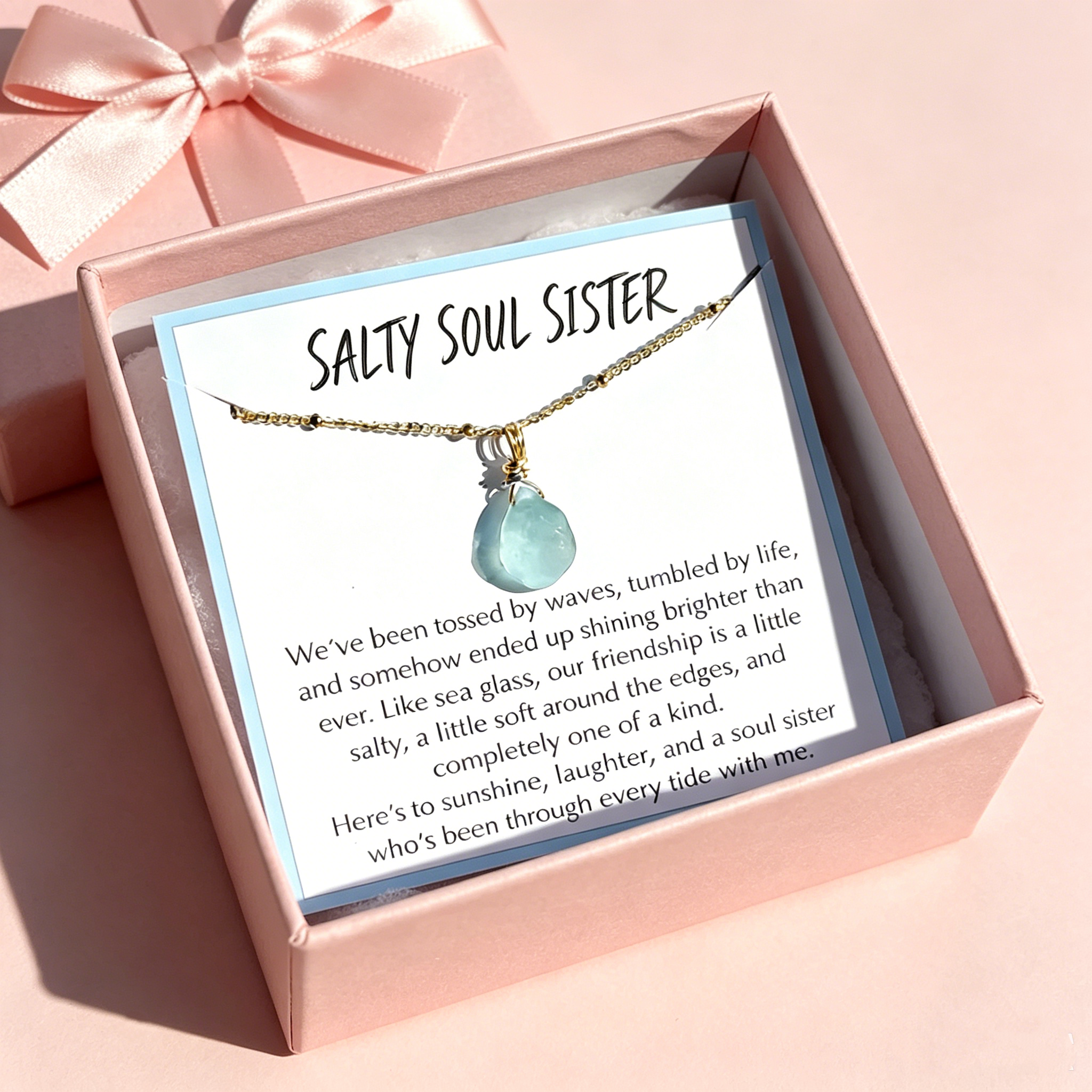 🌊 Sea Glass Soul Sister Necklace
