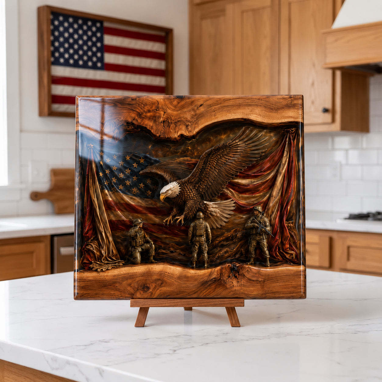 ❤️🎖️Handcrafted Veteran Memorial Display Boards