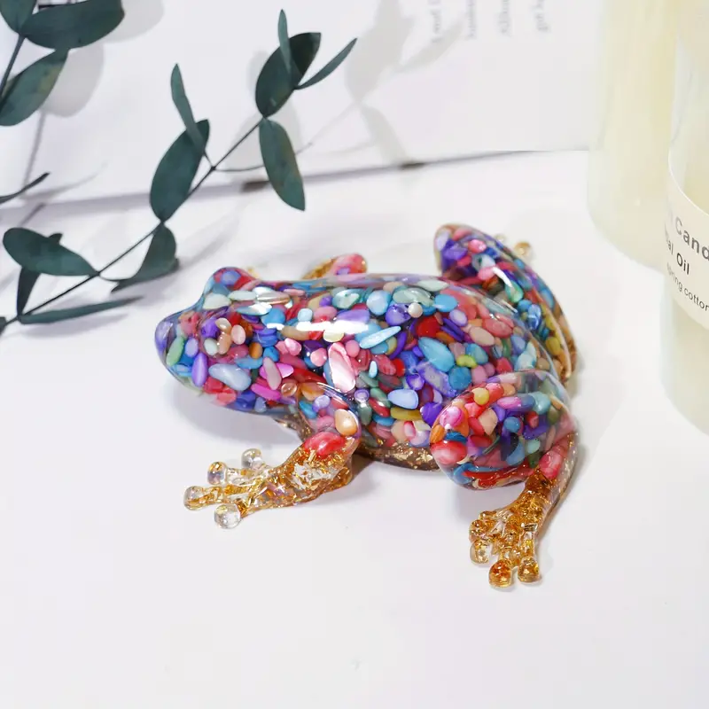 Crystal frog ornament home gift
