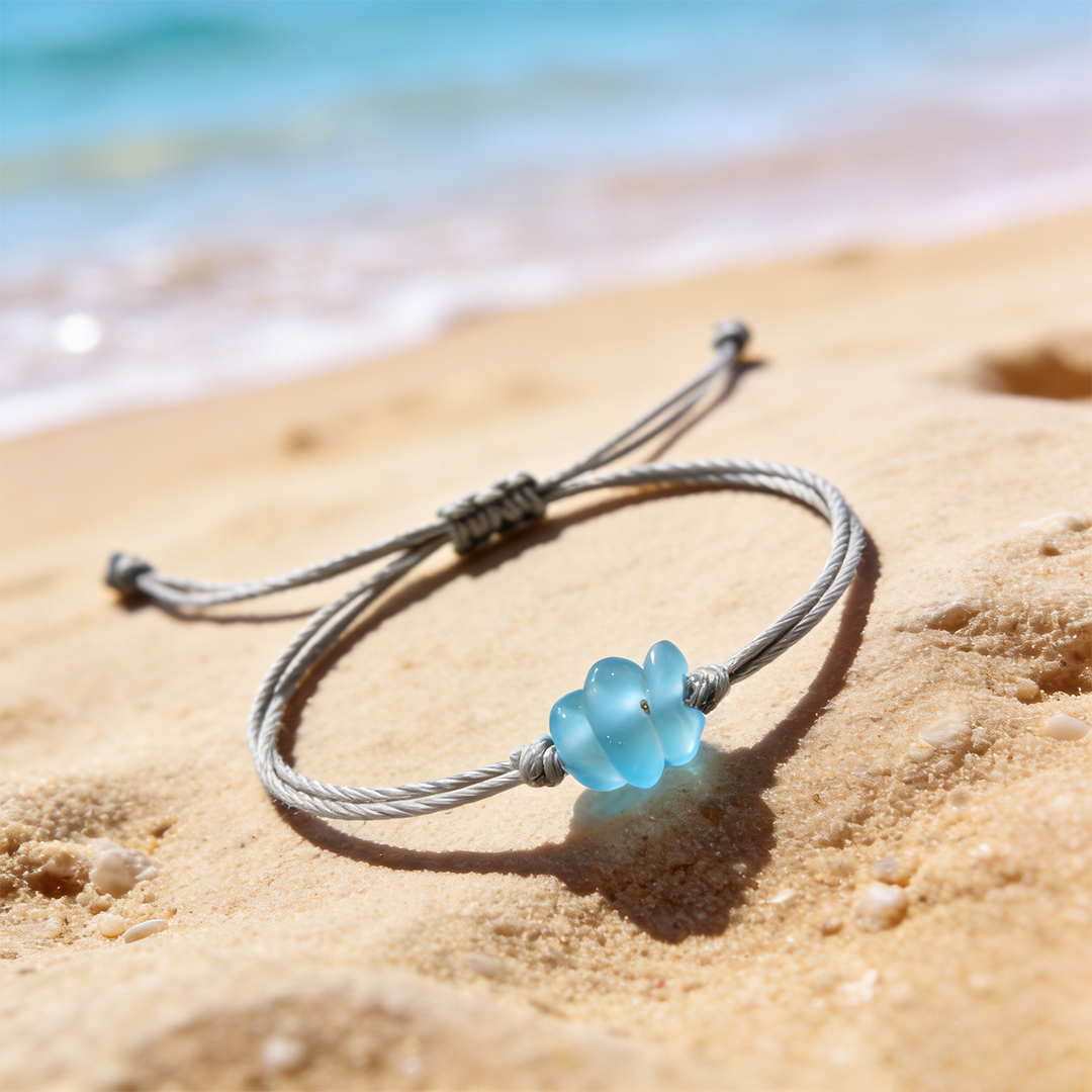 Salty Soul Sister Sea Glass Braided Bracelet