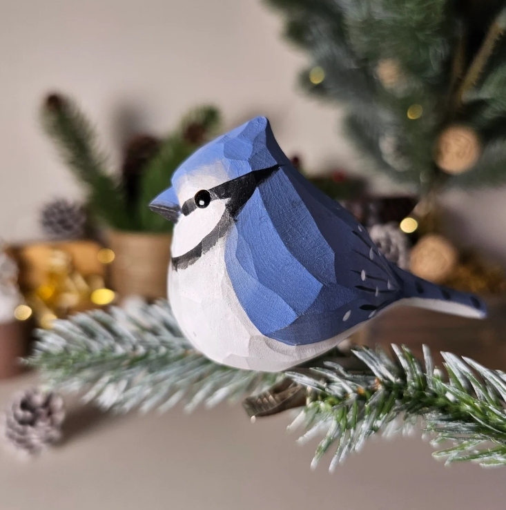 Charming handmade clip-on bird ornament