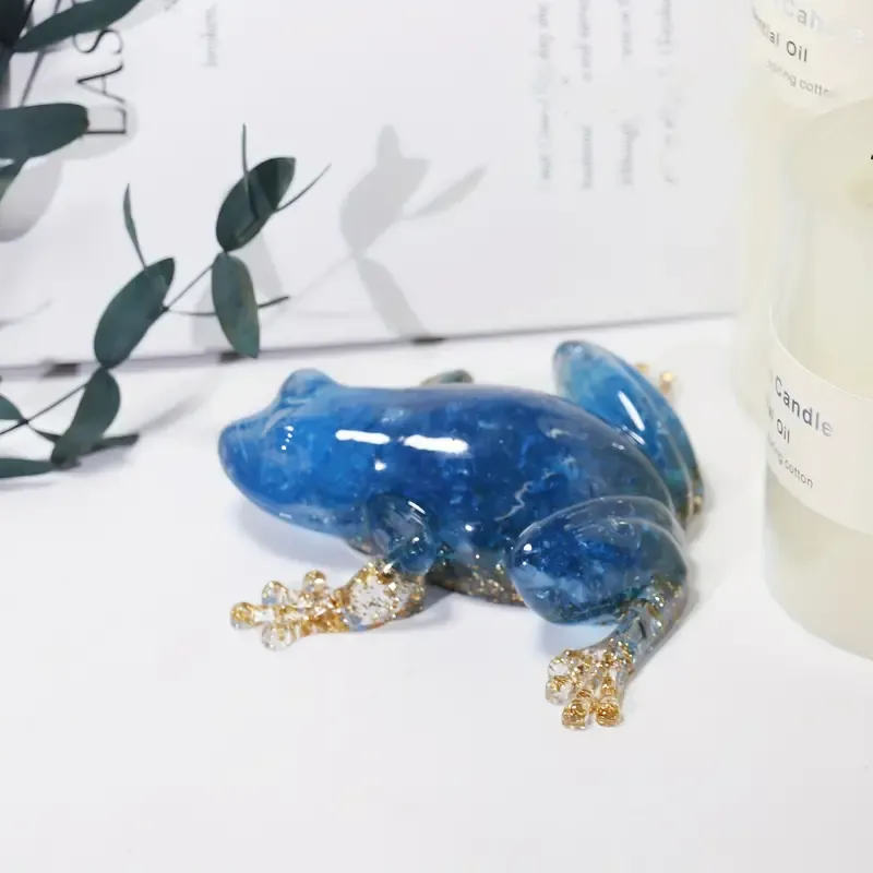 Crystal frog ornament home gift