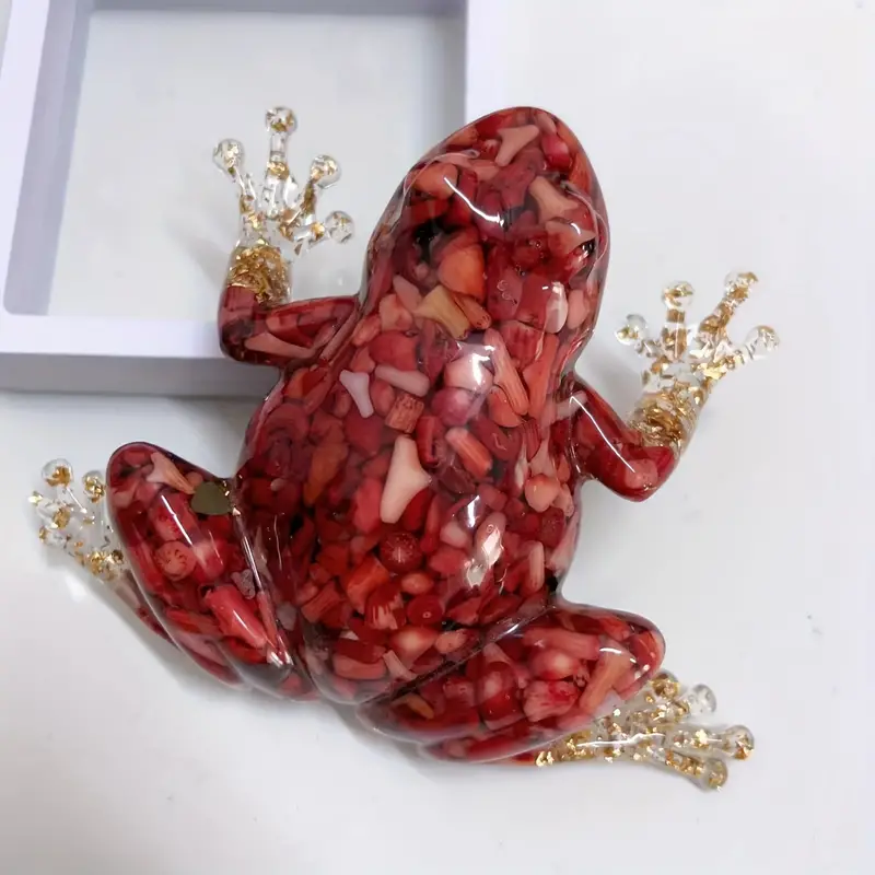 Crystal frog ornament home gift