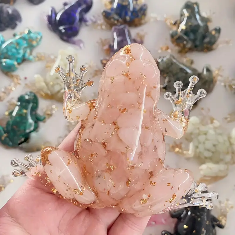 Crystal frog ornament home gift