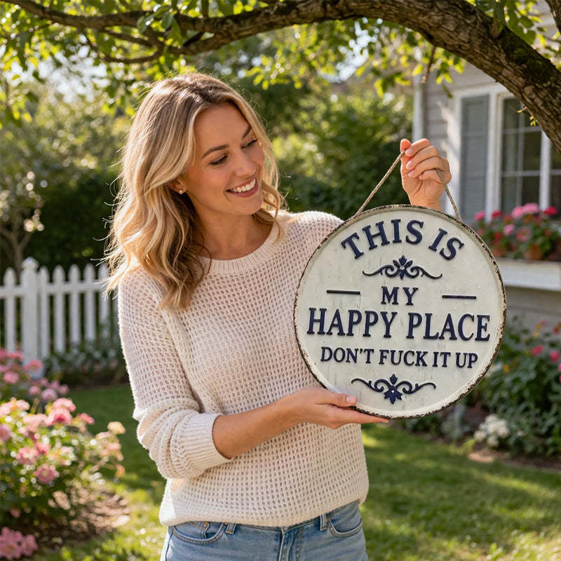 “This Is My Happy Place” Door Sign
