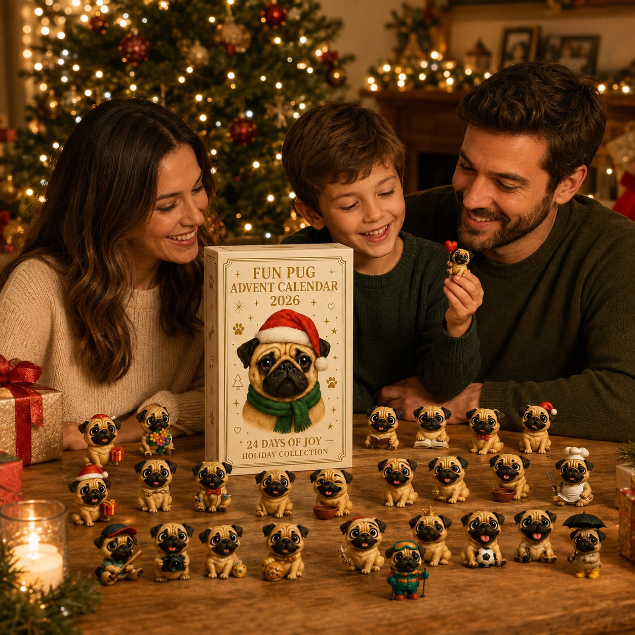 Pug Christmas Advent Calendar 3
