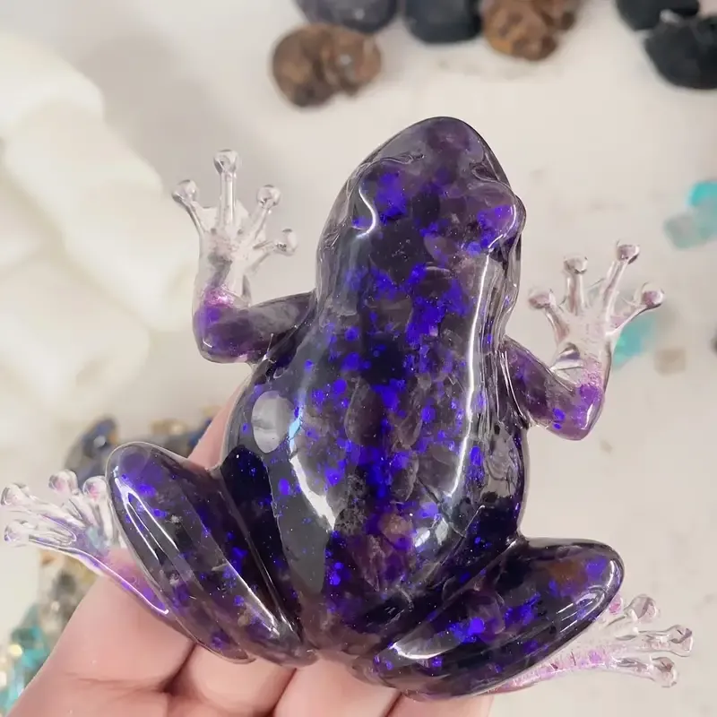 Crystal frog ornament home gift