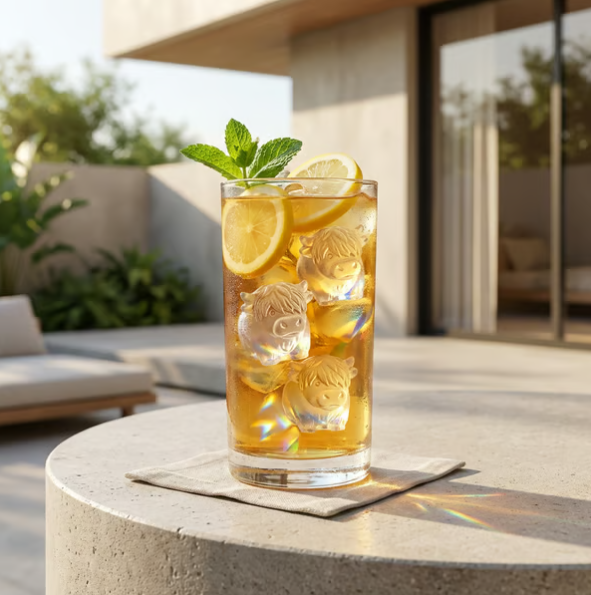 🐮 Mini Highland Cow Ice Cube & Dessert Mold 🧊🍪 Cute 3D Ice for Drinks, Parties & Gifts💕