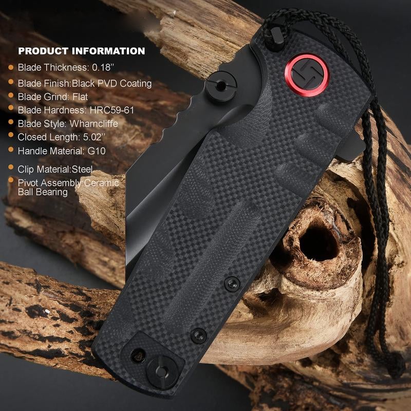 ATZ-1820P D2 Steel Black PVD Blade🔥Buy 2 Free Shipping