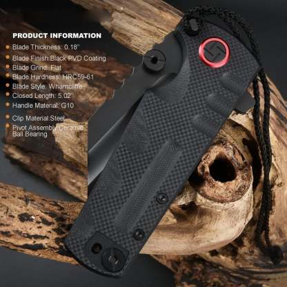 ATZ-1820P D2 Steel Black PVD Blade🔥Buy 2 Free Shipping