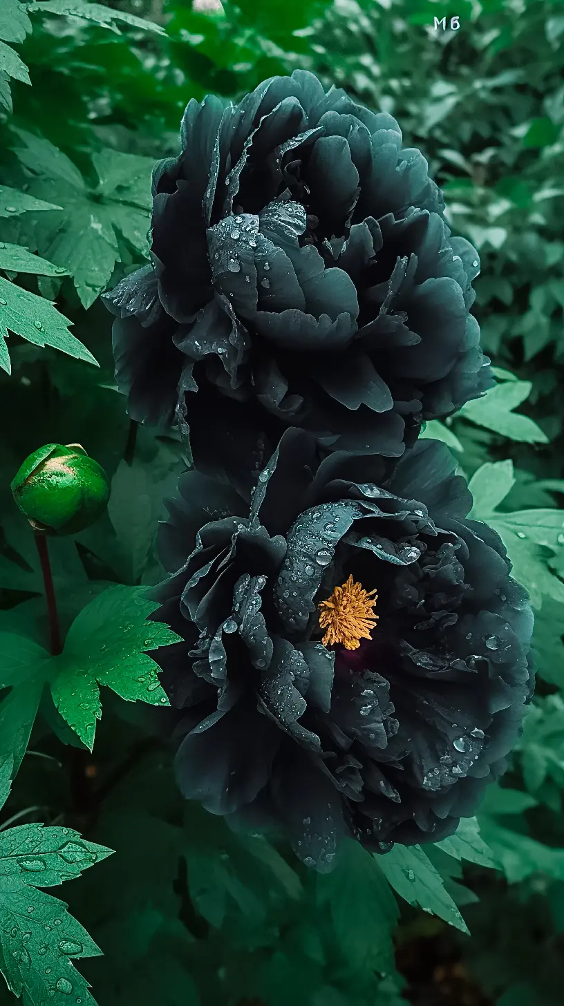 Black Beauty Peony Flower
