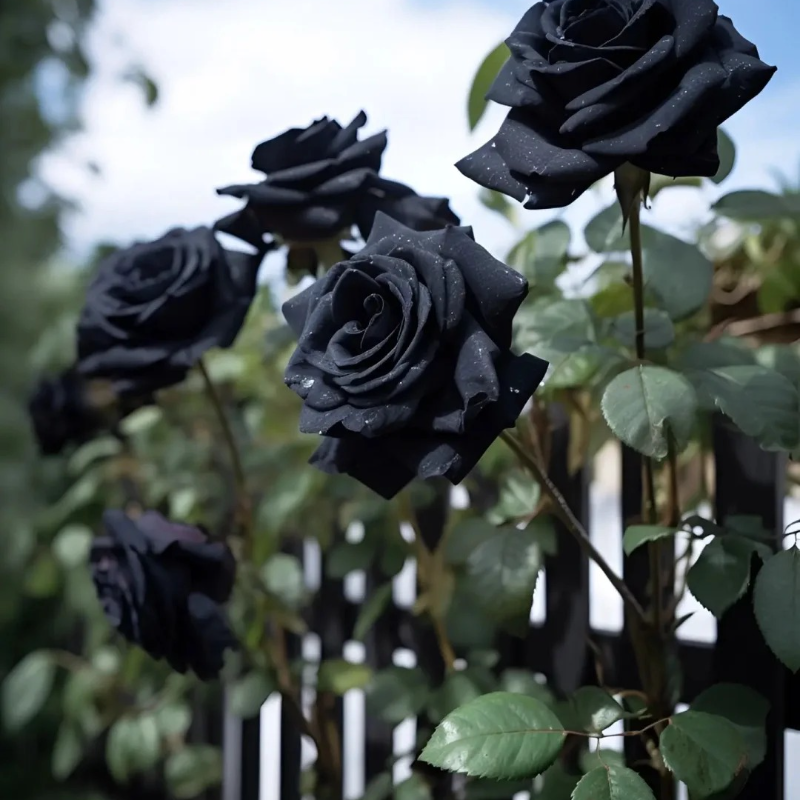 🌙 Midnight Rose Seeds – 🖤 Rare Black Beauties for a Touch of Mystery & Elegance ✨🌹