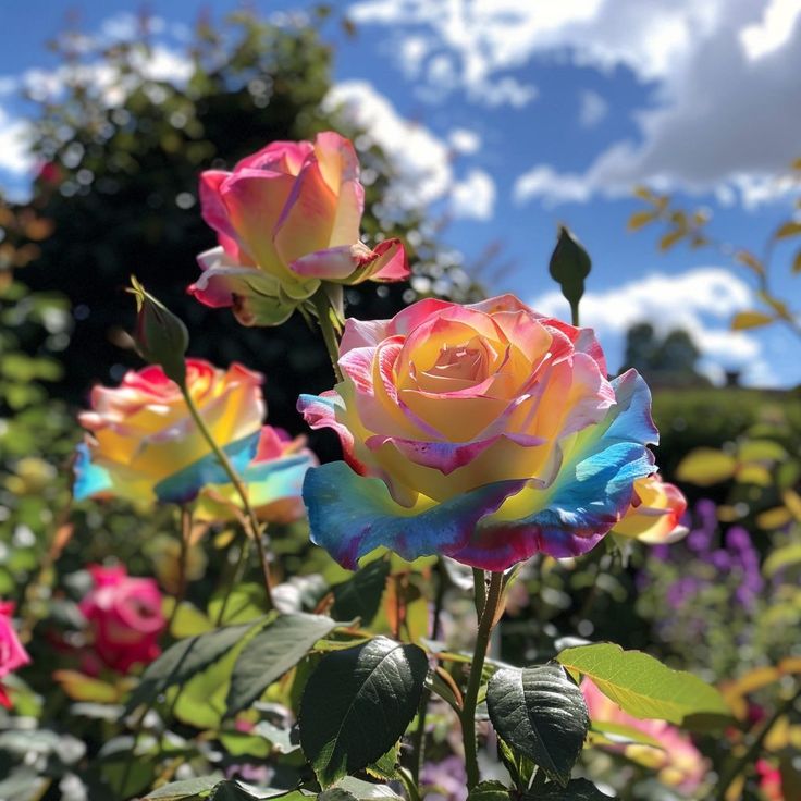 🌈 Rainbow Rose Seeds – Grow a Bouquet of Pure Magic