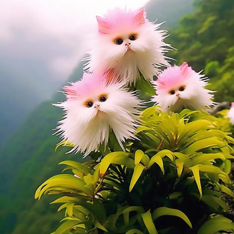 Novel Plants🔥Maine Coon Cat - Flower Seeds-Pink🎉Cat's eye dazzle