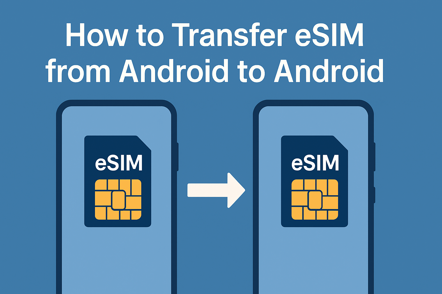 How to transfer eSIM to a new Android phone