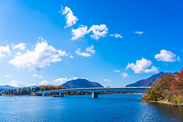 Photo gratuite de beau paysage autour du lac Kawaguchiko