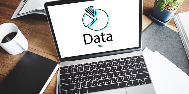 Free photo business data information on a device screen