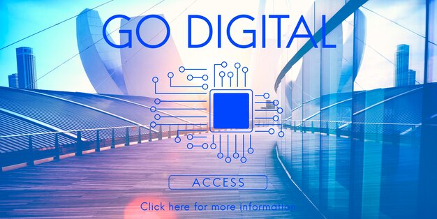 Free photo circuit board chip technology concept