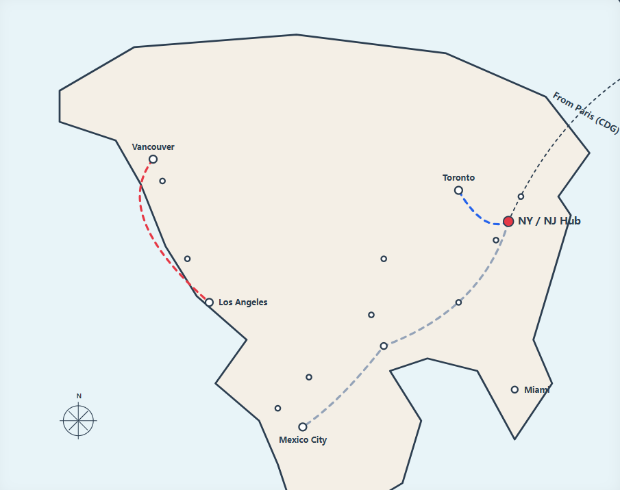 World Cup Route Map