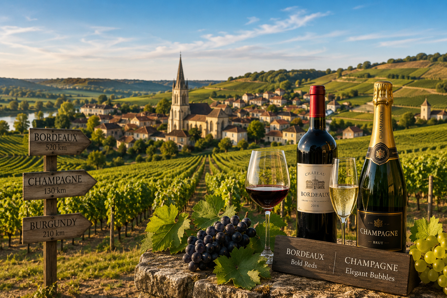 Vinos y champán de primera categoría
