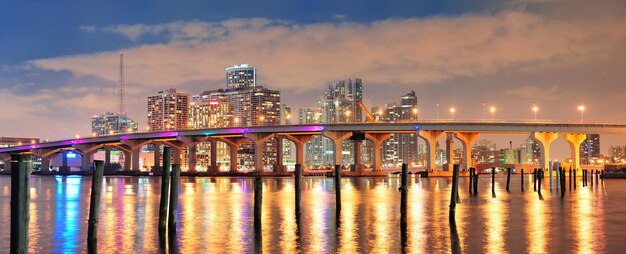 Free photo miami night scene