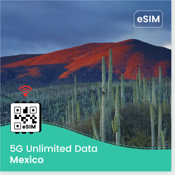 Mexique eSIM - Réseau 5G à haute vitesse