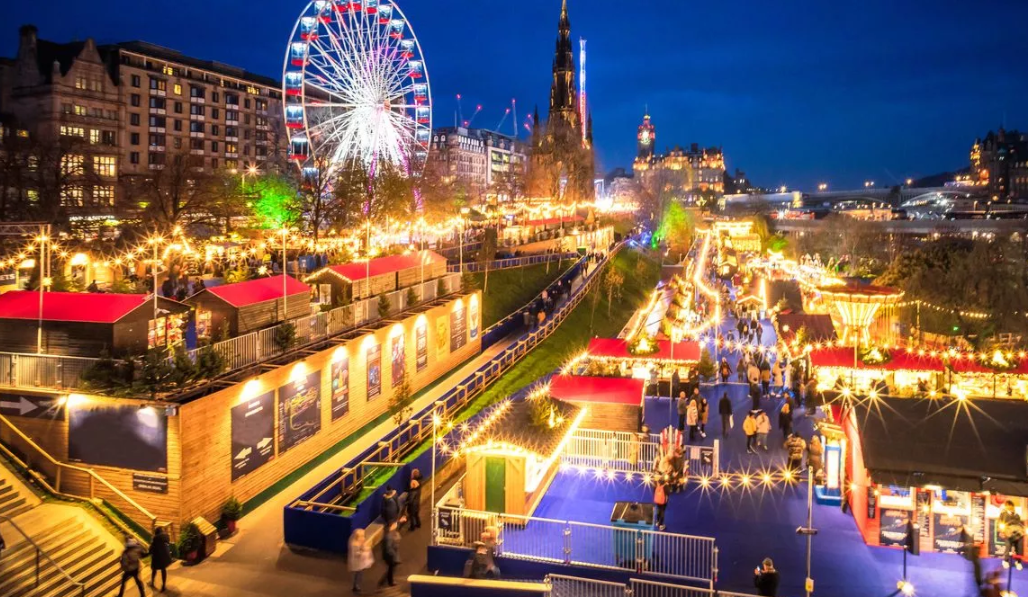The East Princes Street Gardens Christmas Market.