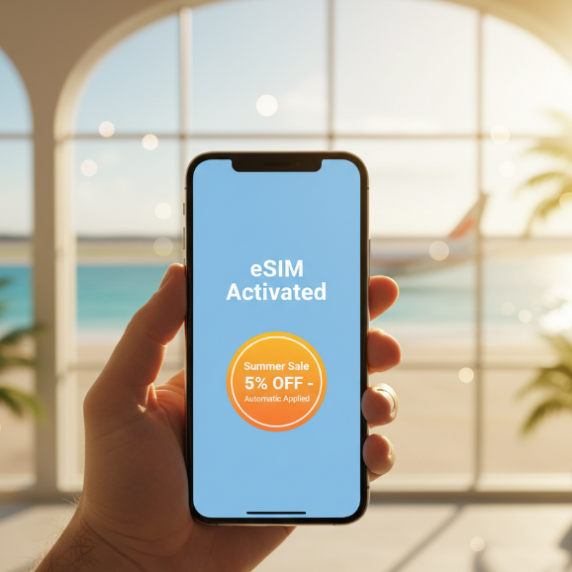 Discount eSIM plans for travel - ByteSIM Summer Sale