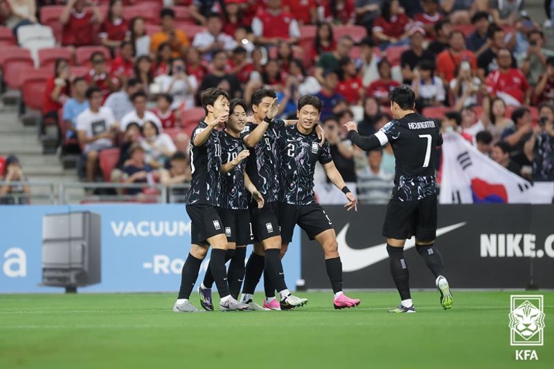 Korean football fans at World Cup stadium