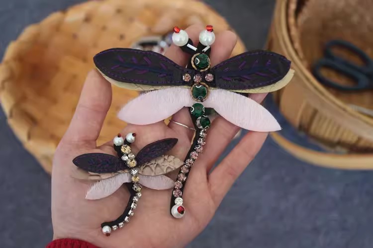 3D Beaded Bag Shoes Decoration BA0034