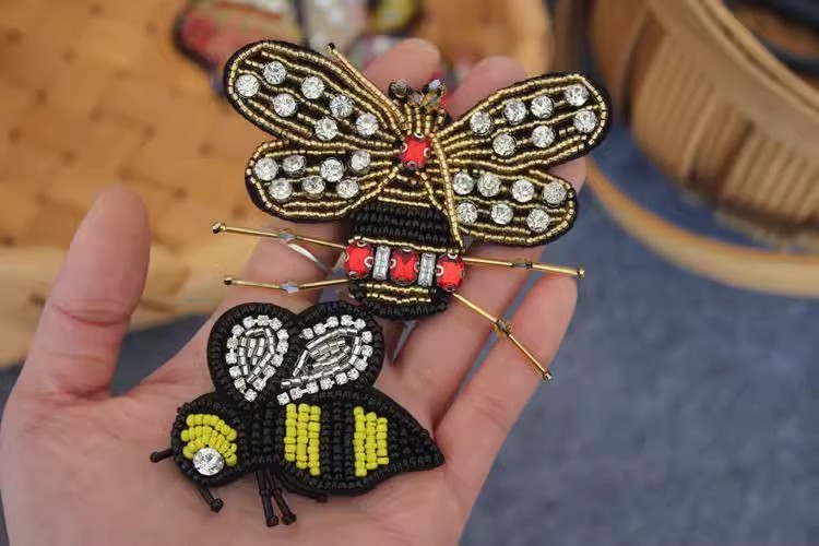 3D Beaded Bag Shoes Decoration BA0034