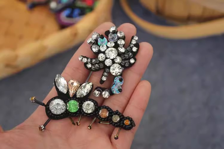 3D Beaded Bag Shoes Decoration BA0034